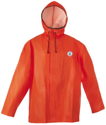 Oljehyre-jakke i oransje fra Aalesund Oljeklede