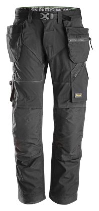 Snickers Workwear FlexiWork arbeidsbukse med hylsterlommer, sort