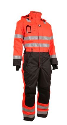 Wenaas vinterdress i synlighetsoransje og sort